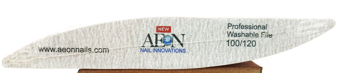 AEON Nail Files 100/120 White - Curve - 25 pcs