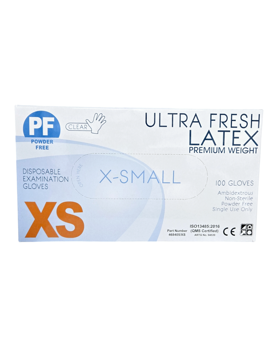 PF Ultra Fresh Latex Premium Weight Disposable Examination Gloves Powder-Free