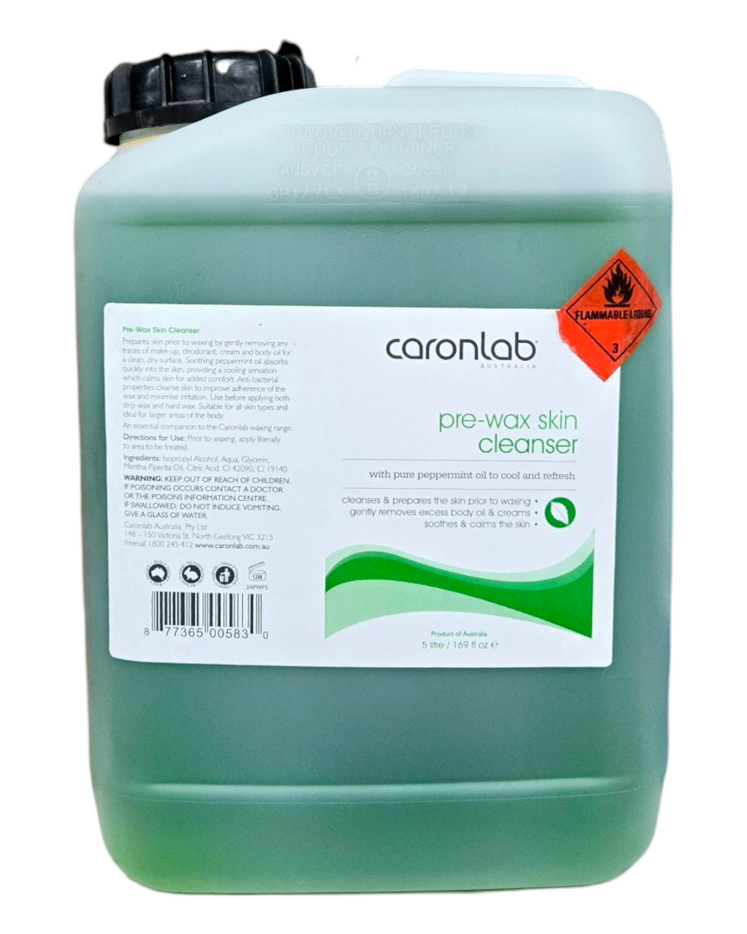 Caronlab Pre-Wax Skin Cleanser 5L