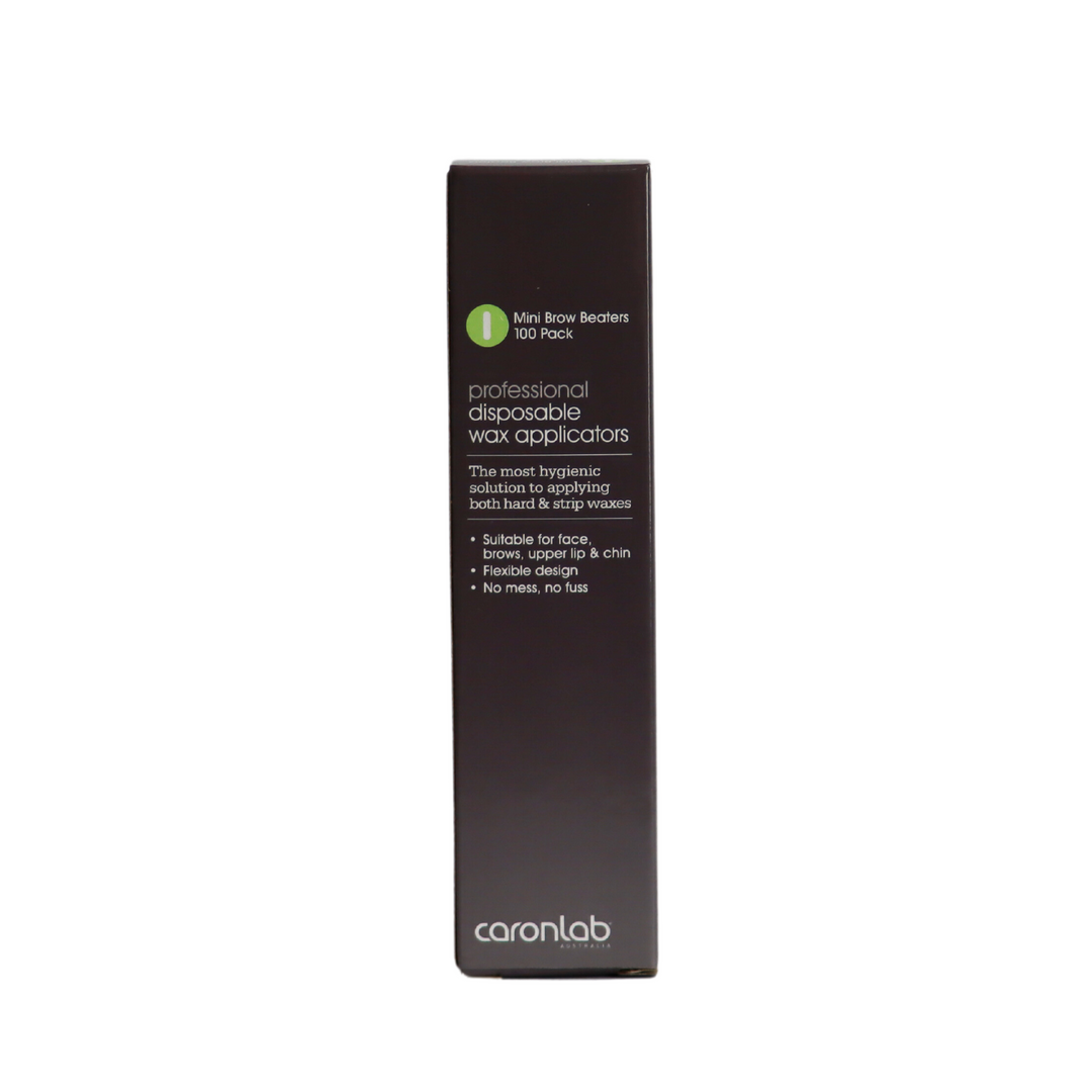 Caronlab Professional Disposable Wax Applicators - Mini Brow Beaters (100pcs)