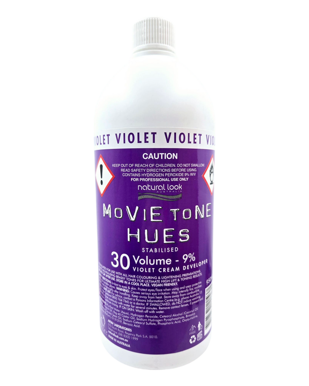 30Vol 9% Natural Look Violet Creme Developer - 950mL