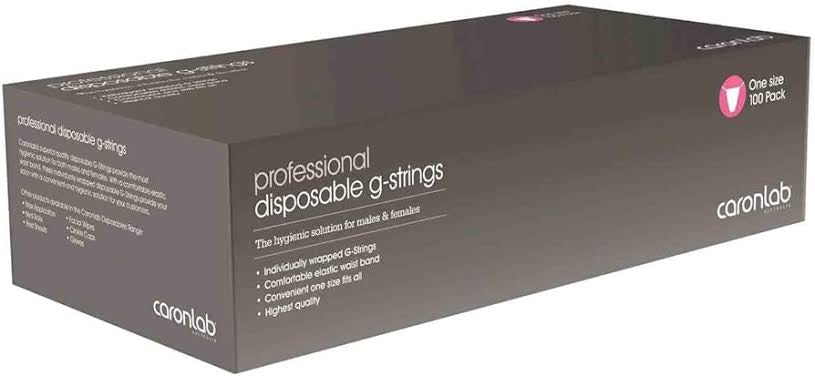Caronlab Disposable Unisex G-Strings - 100pcs