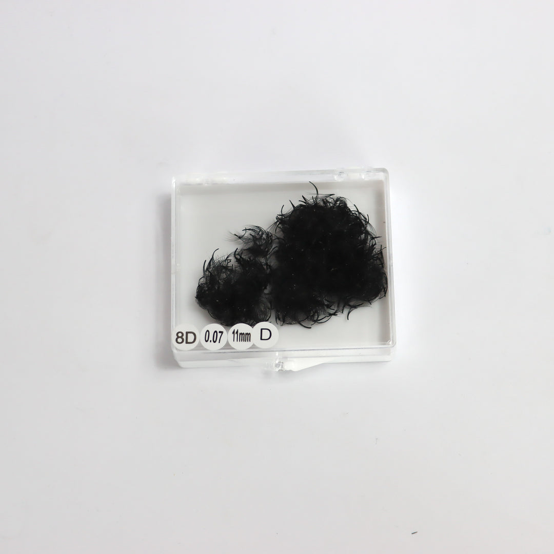 Pre-made Fans 8D 11mm 0.07 D-curl (500 fans)