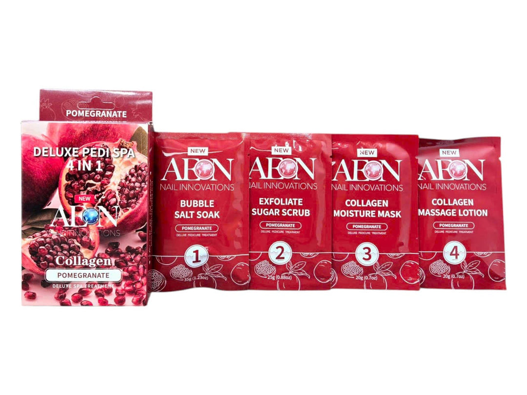 AEON- Deluxe Pedi Spa 4 In 1 Collagen - POMEGRANATE