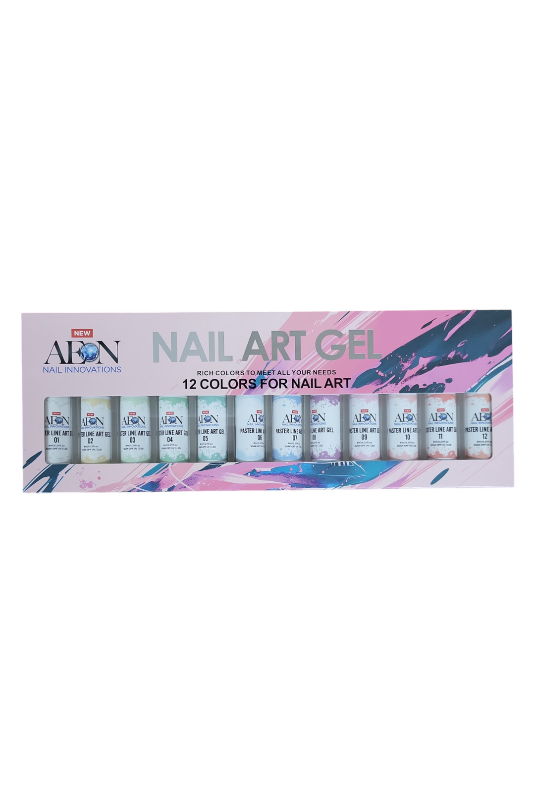Aeon Nail Art Gel - Paster Line Art Gel Set
