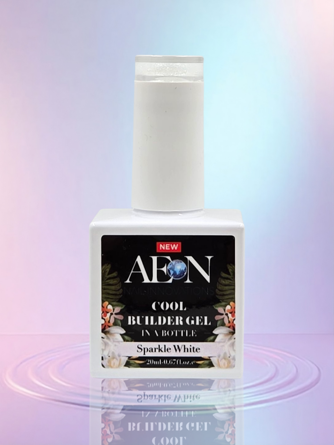AEON BIAB Cool Builder Gel 20ml - Sparkle White