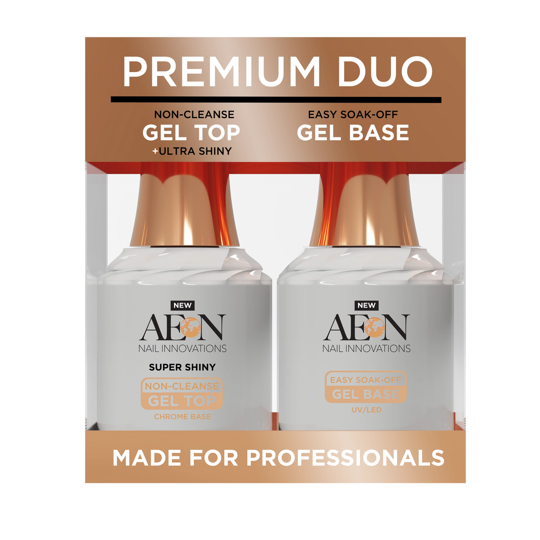 AEON Gel Polish Duo UV/LED Soak Off GEL Top & Base