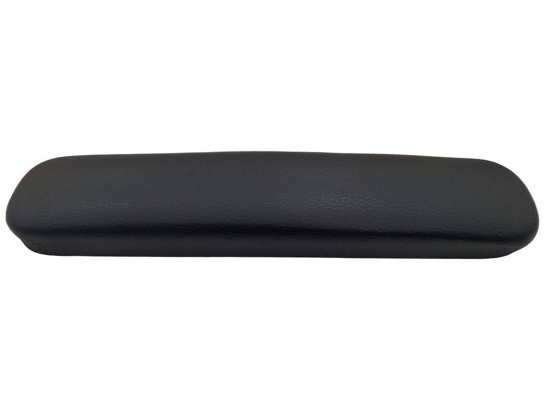 Arm Rest Straight Nail Table PU Leather Cushion - Black