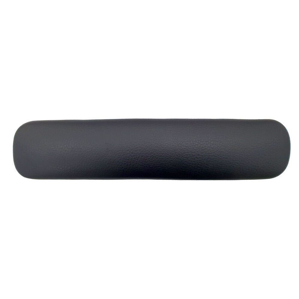 Arm Rest Straight Nail Table PU Leather Cushion - Black