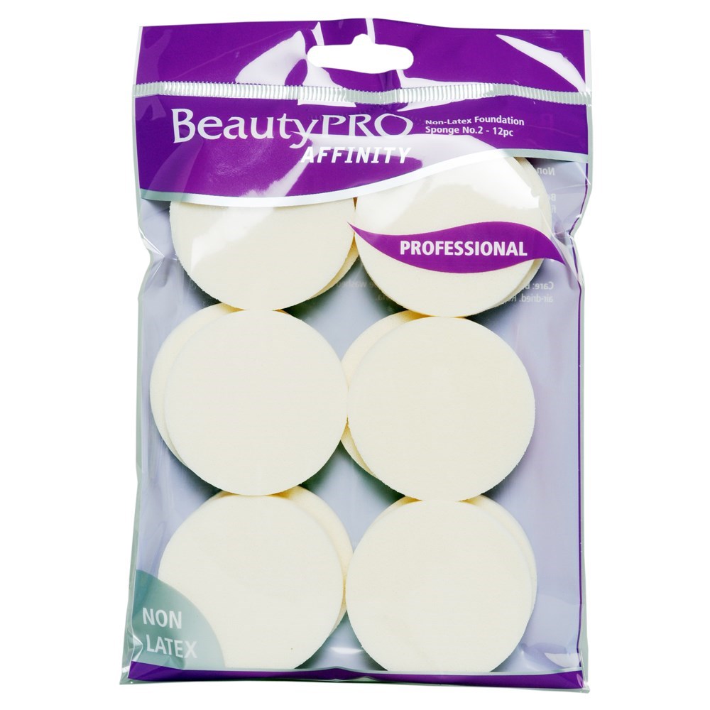 Beauty Pro - NON-LATEX FOUNDATION SPONGE - 12pc