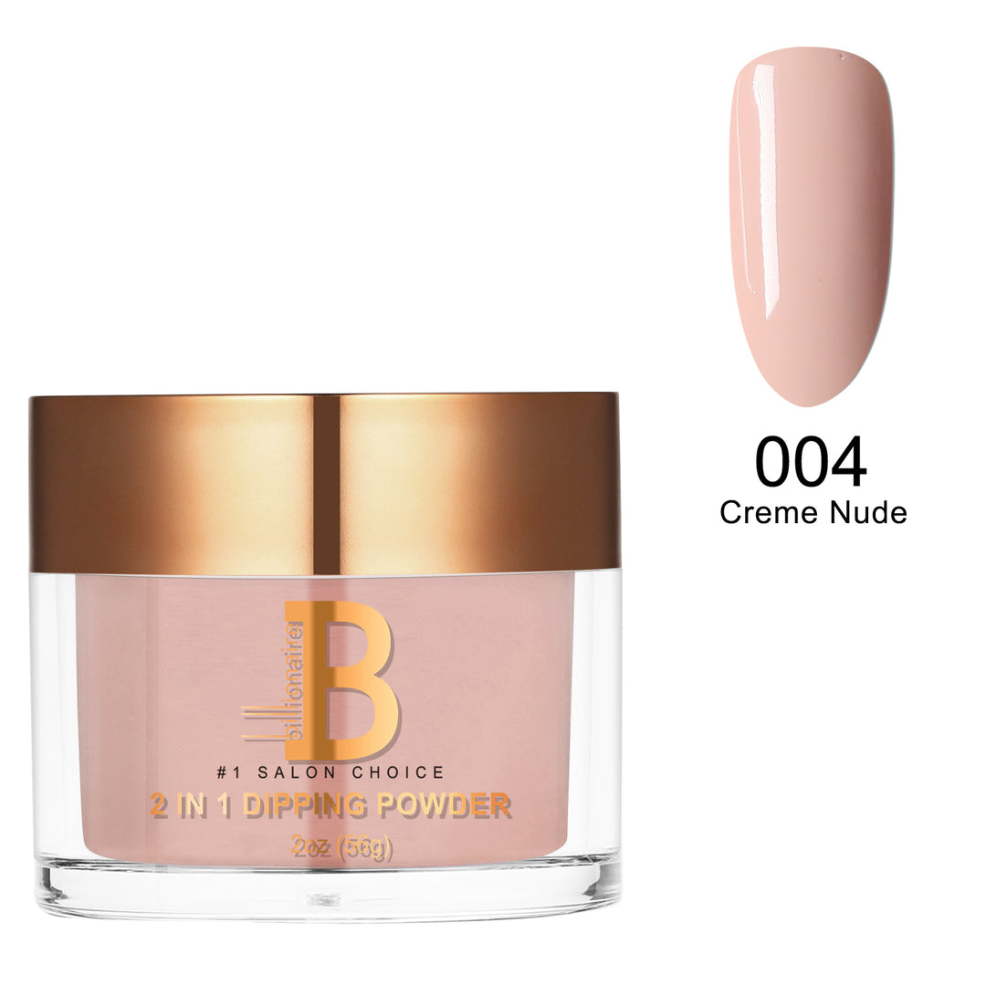 Billionaire Dip/Acrylic Powder - 004 Creme Nude (2oz)