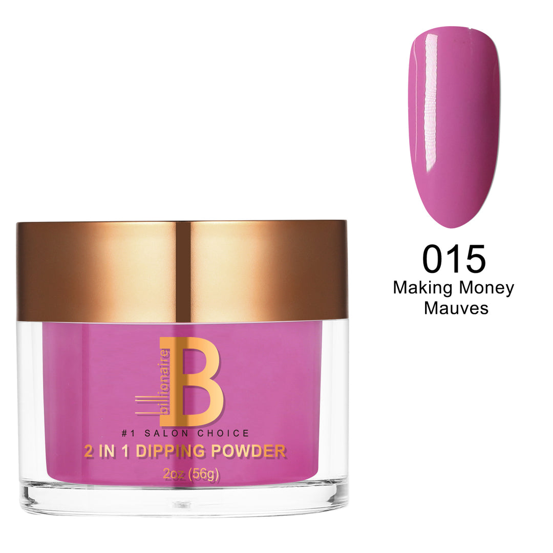Billionaire Dip/Acrylic Powder - 015 Making Money Mauves  (2oz)