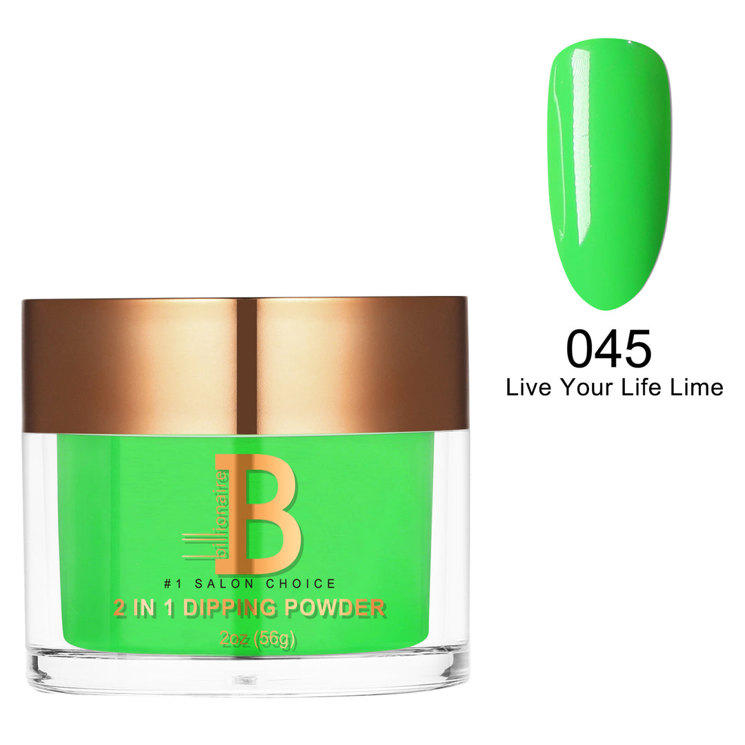 Billionaire Dip/Acrylic Powder - 045 Live Your Life Lime (2oz)