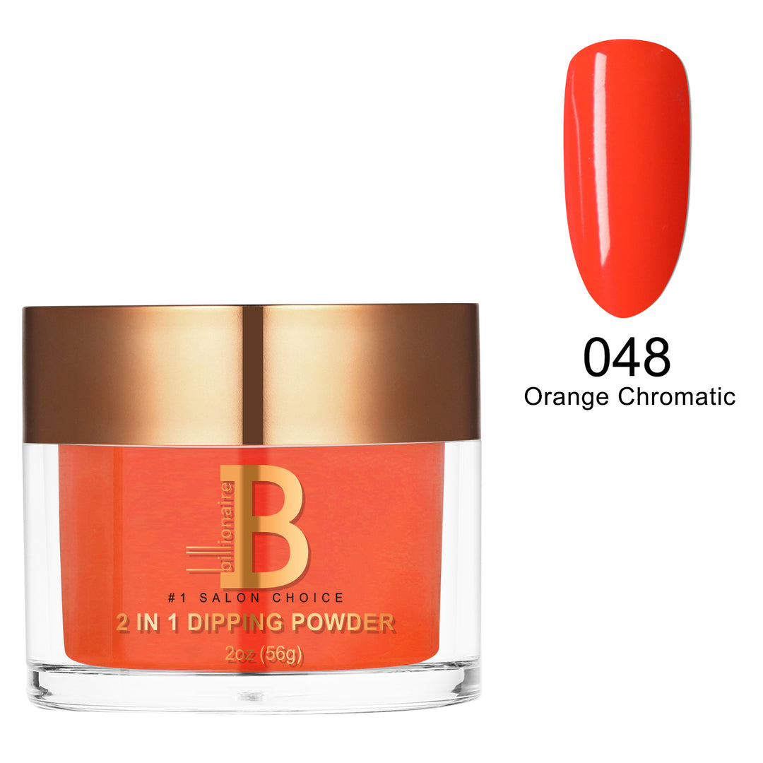 Billionaire Dip/Acrylic Powder - 048 Orange Chromatic(2oz)