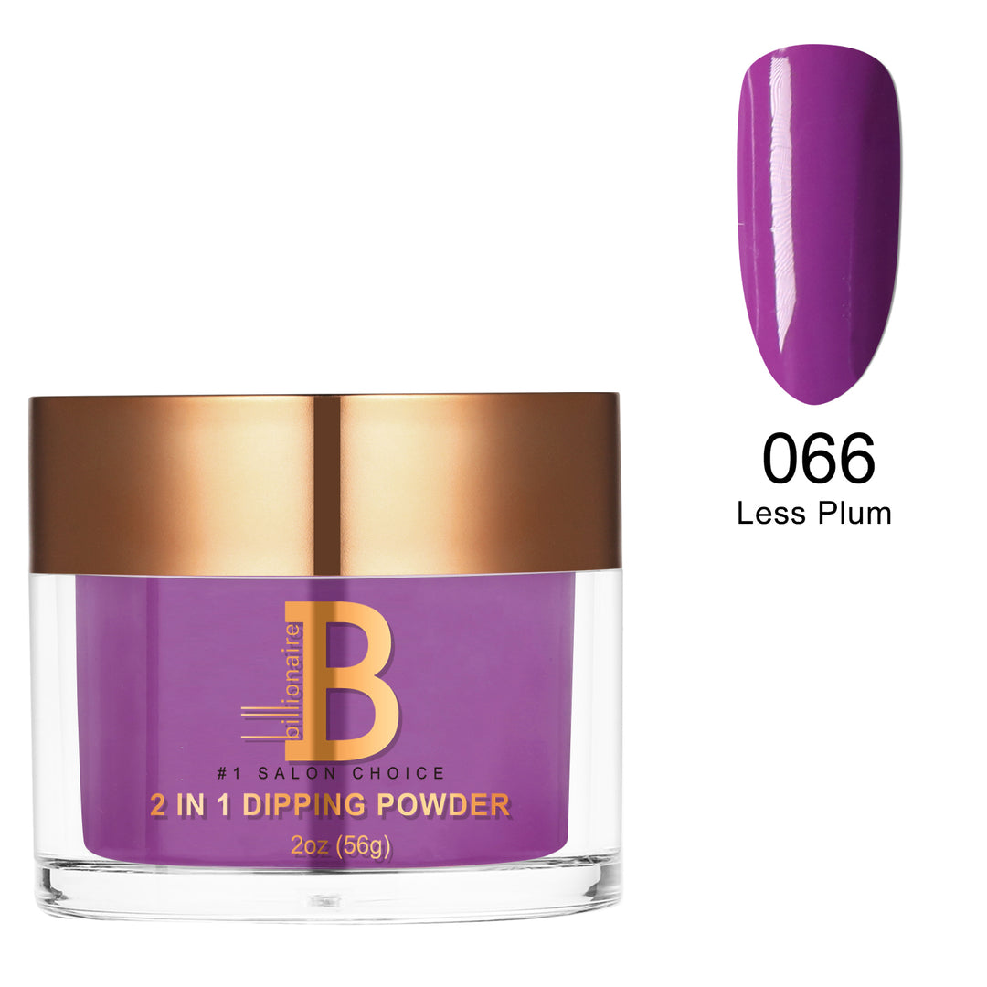 Billionaire Dip/Acrylic Powder - 066 Less Plum (2oz)