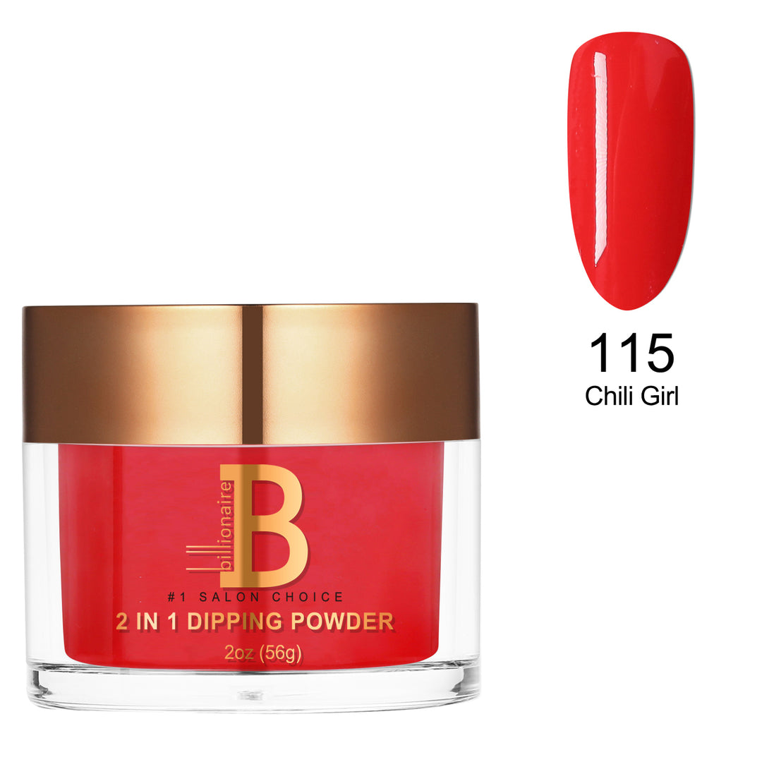Billionaire Dip/Acrylic Powder - 115 Chili Girl  (2oz)