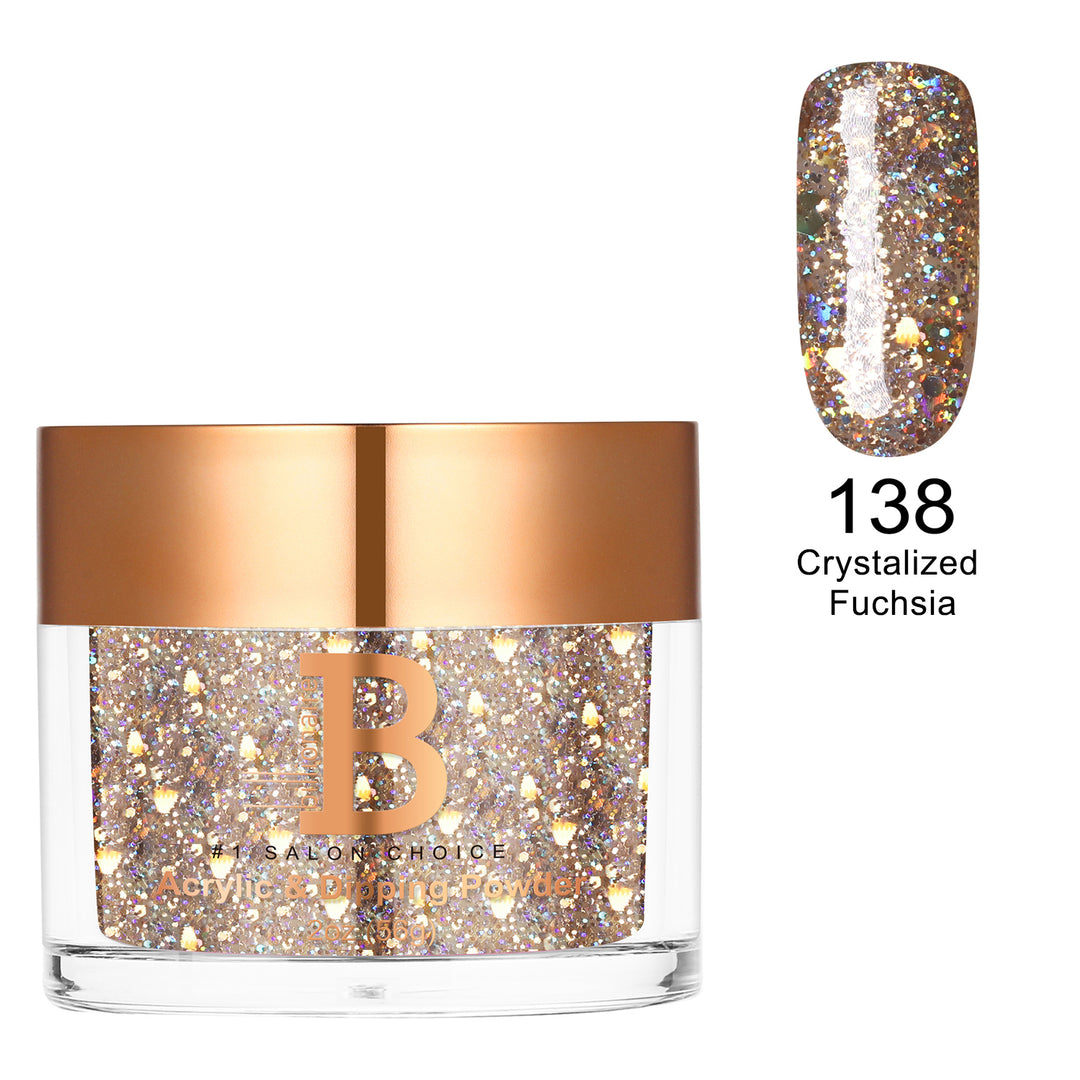 Billionaire Dip/Acrylic Powder - 138 Crystalized Fuchsia  (2oz)