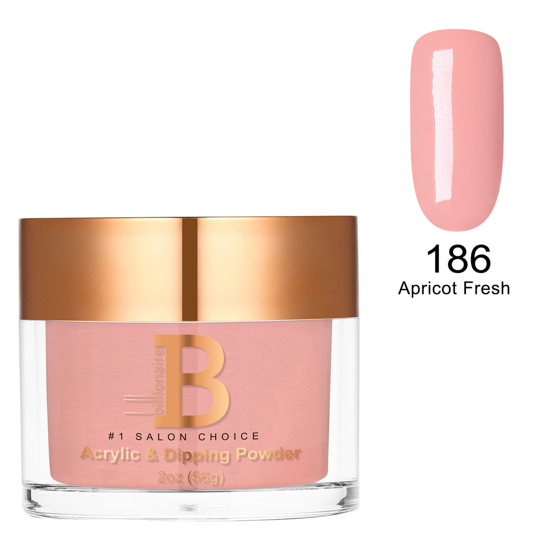 Billionaire Dip/Acrylic Powder - 186 Apricot Fresh (2oz)