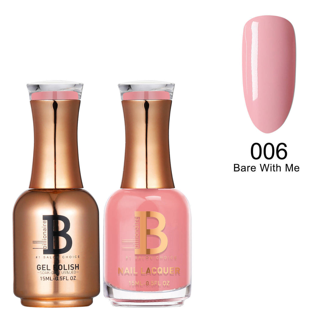 Billionaire Gel & Lacquer Duo - 006 Bare With Me (15ml)