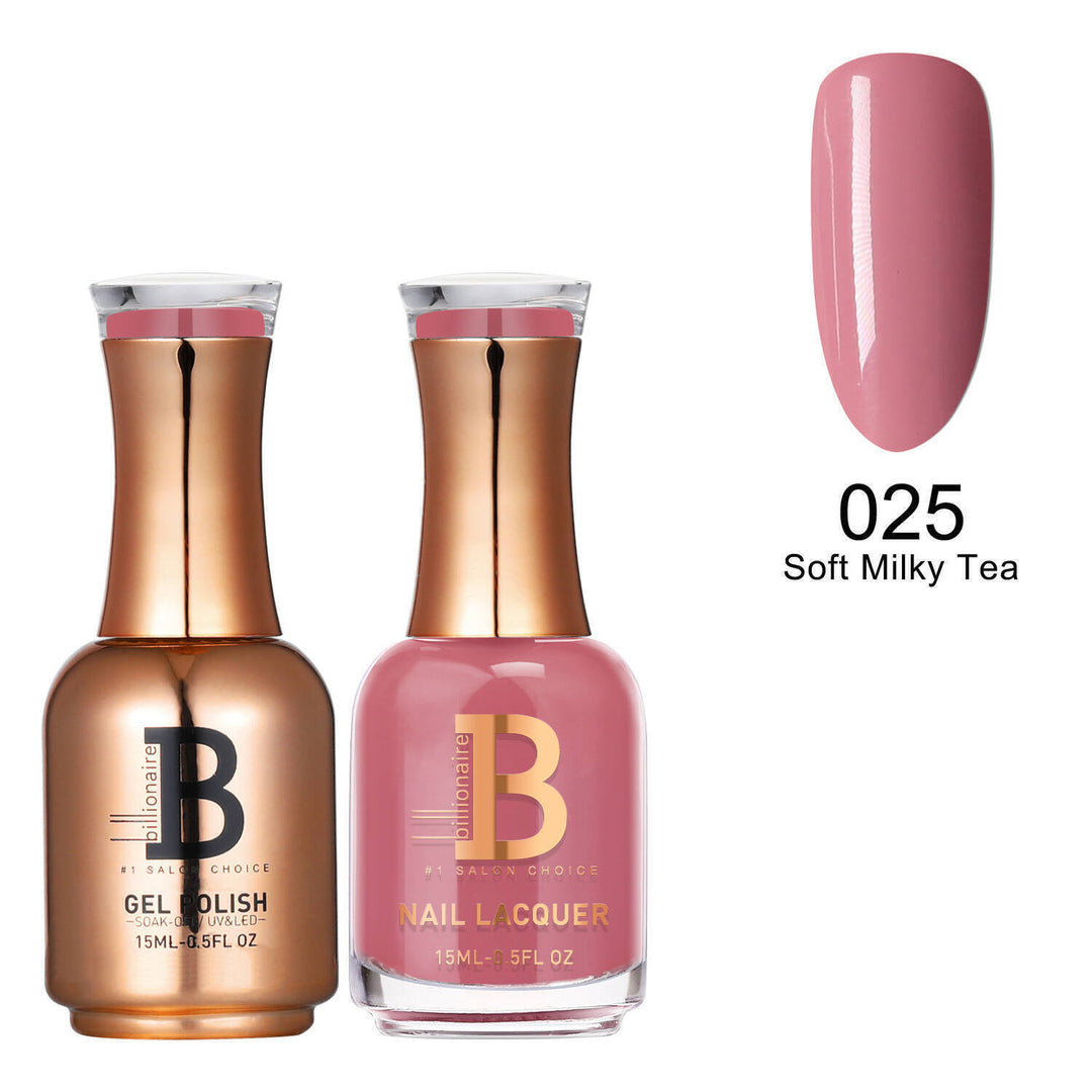 Billionaire Gel & Lacquer Duo - 025 Soft Milky Tea (15ml)