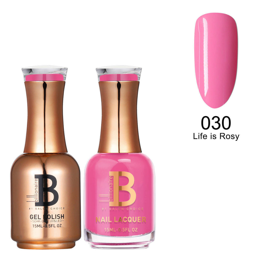 Billionaire Gel & Lacquer Duo - 030 Life Is Rosy (15ml)