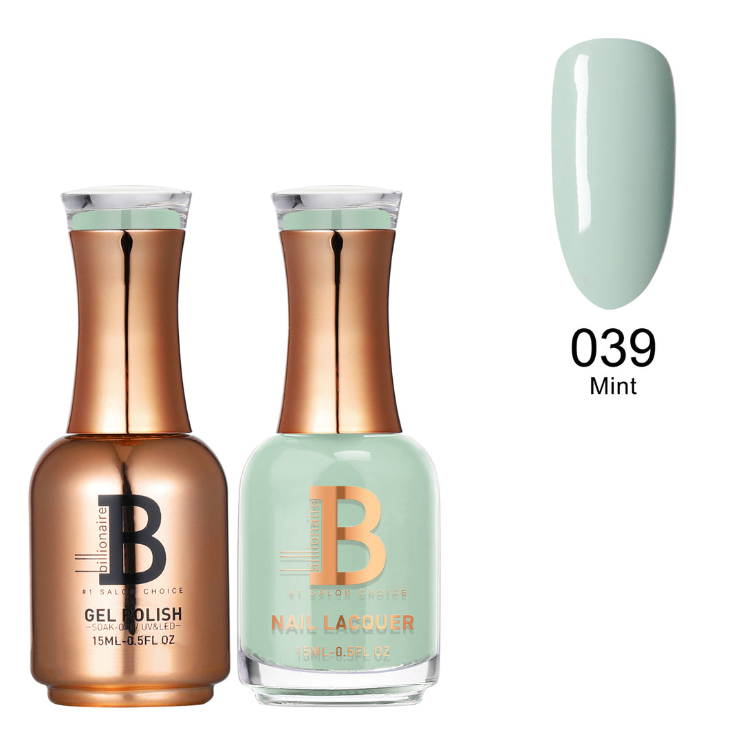 Billionaire Gel & Lacquer Duo - 039 Mint  (15ml)