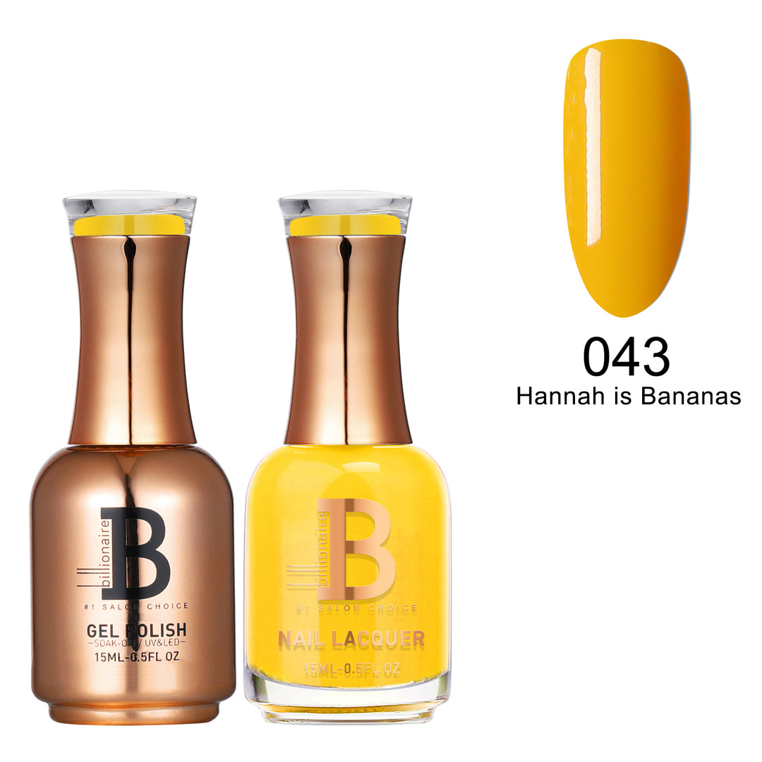 Billionaire Gel & Lacquer Duo - 043 Hannah Is Bananas (15ml)
