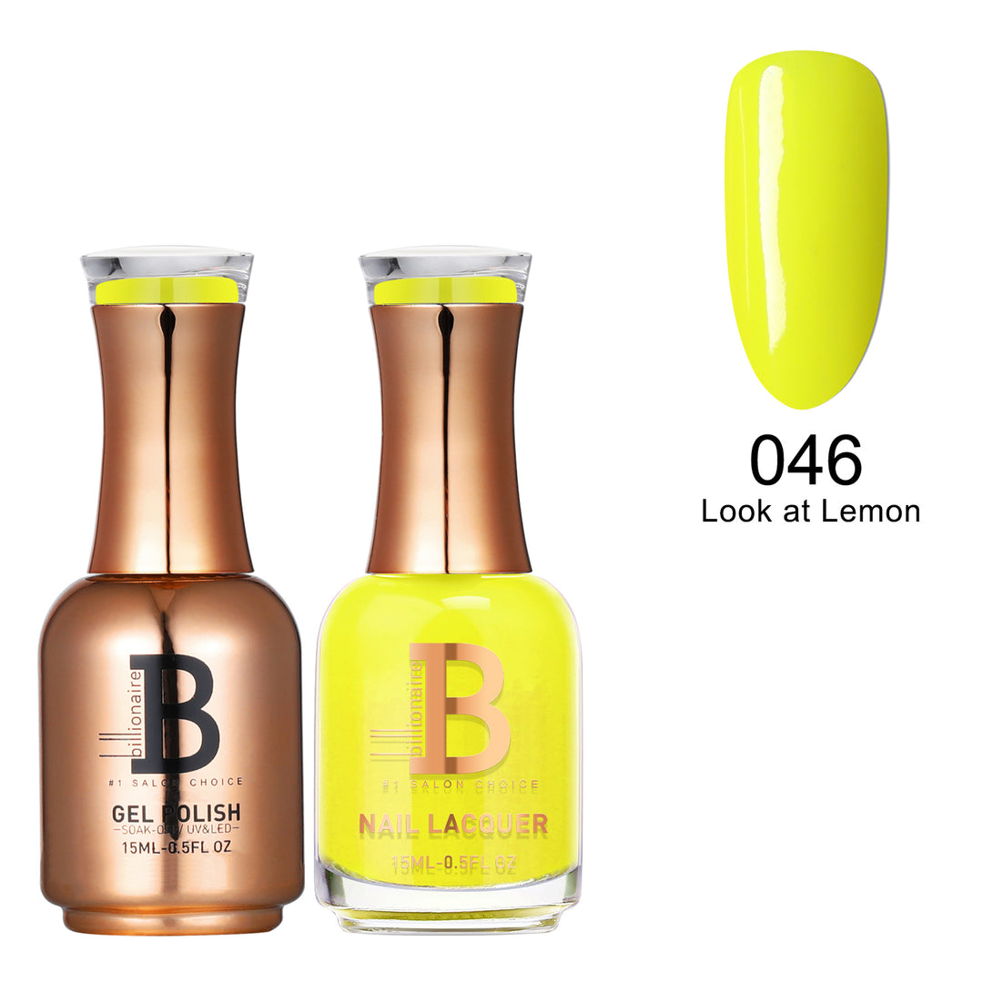 Billionaire Gel & Lacquer Duo - 046 Look At Lemon (15ml)