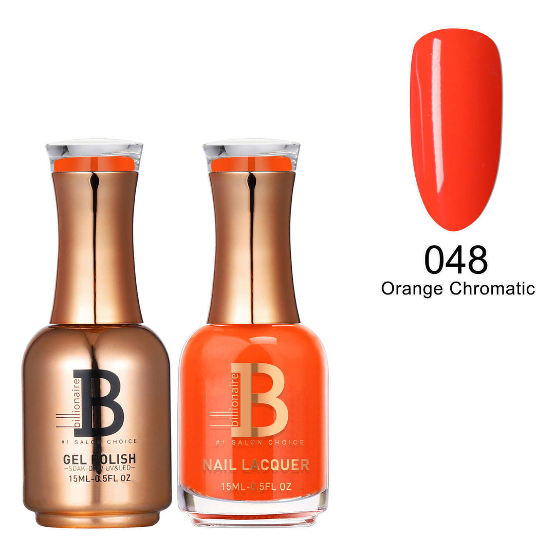 Billionaire Gel & Lacquer Duo - 048 Orange Chromatic (15ml)