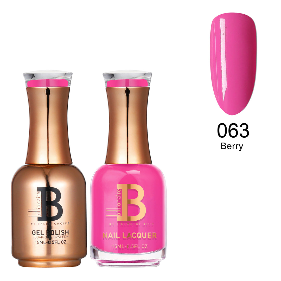 Billionaire Gel & Lacquer Duo - 063 Berry (15ml)