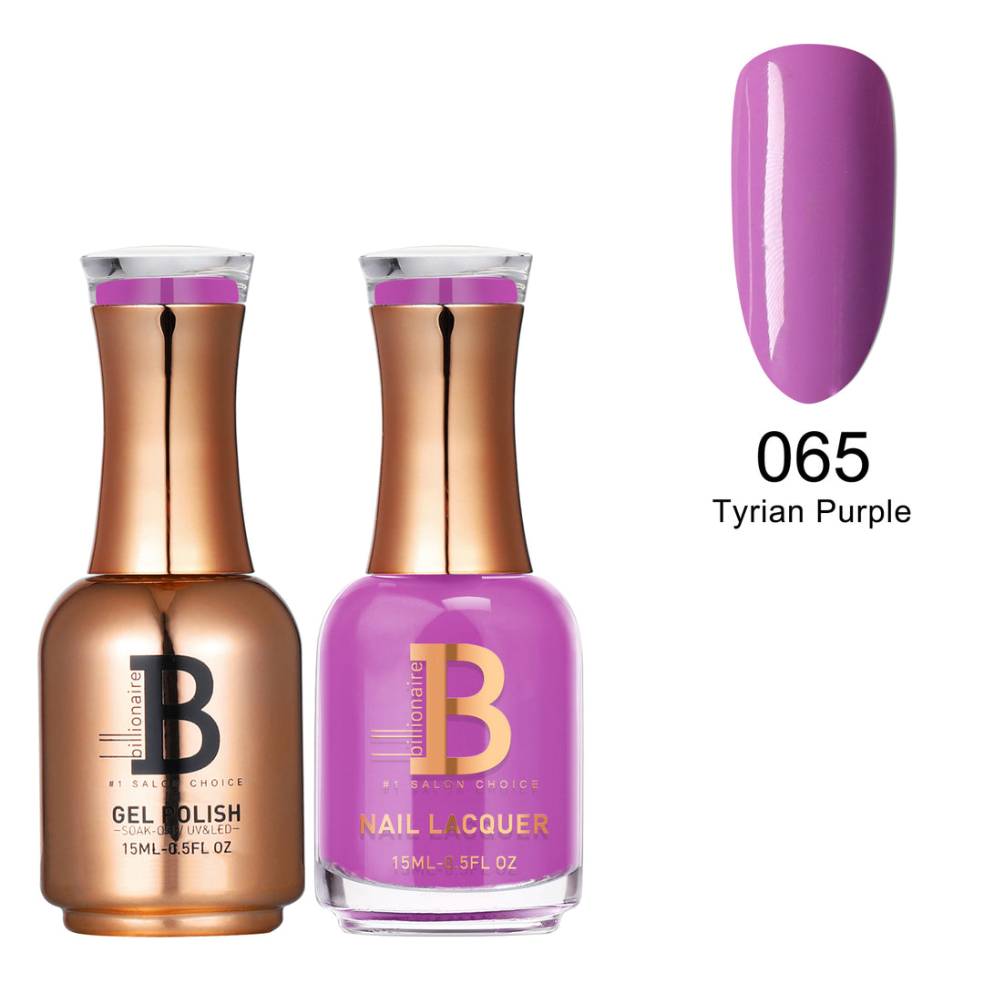 Billionaire Gel & Lacquer Duo - 065 Tyrian Purple (15ml)