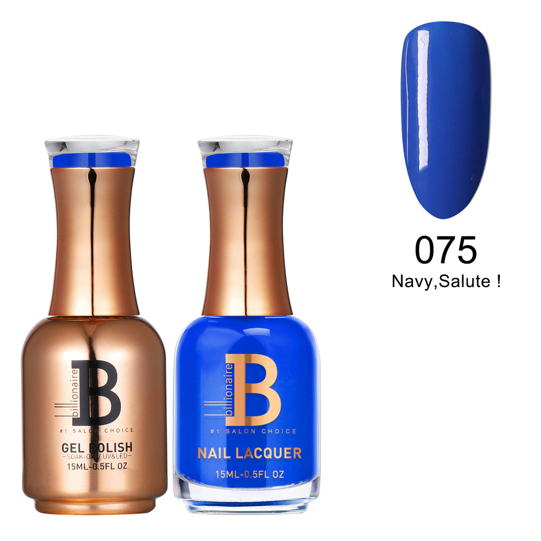 Billionaire Gel & Lacquer Duo - 075 Navy, Salute! (15ml)