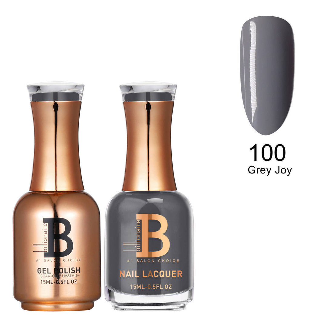 Billionaire Gel & Lacquer Duo - 100 Grey Joy (15ml)