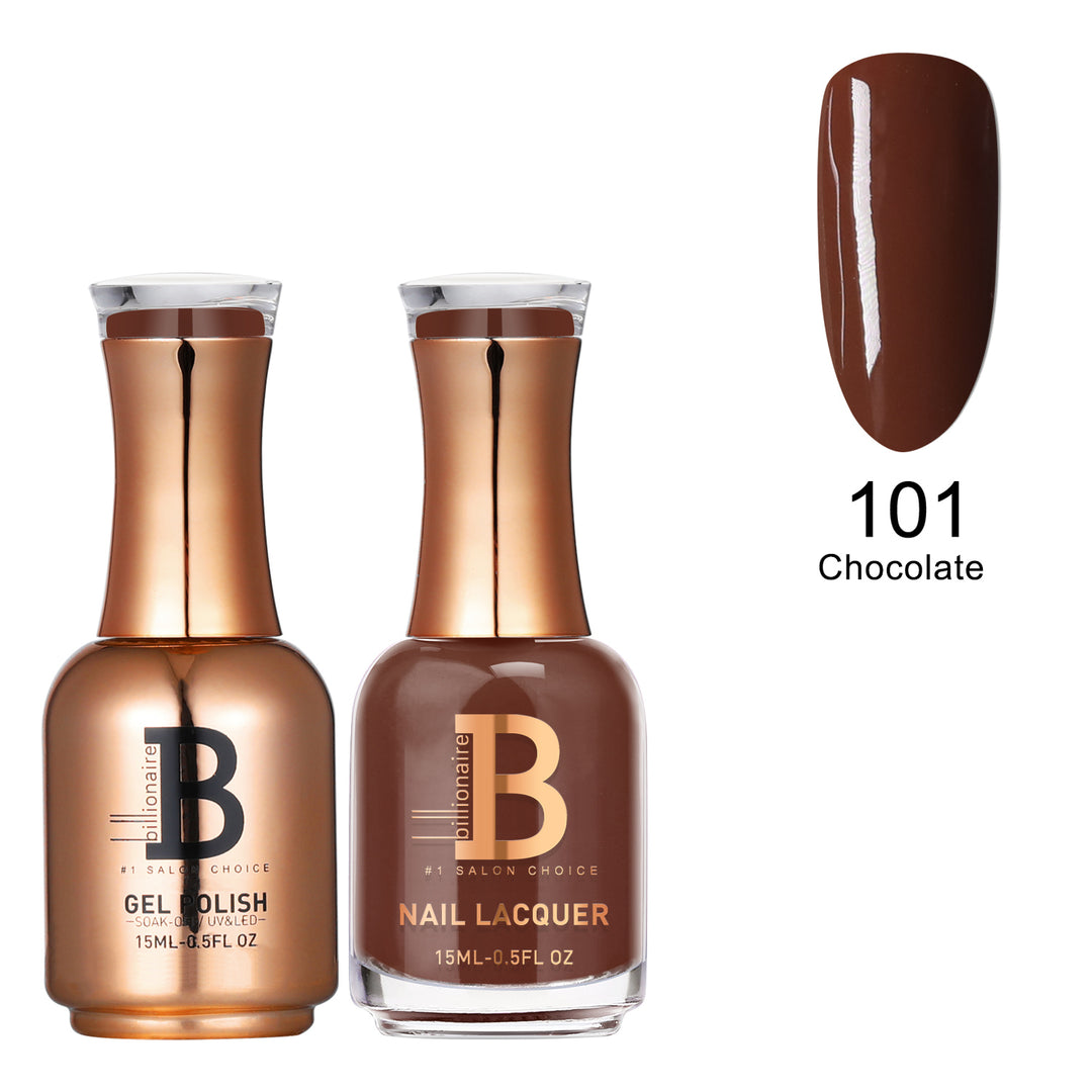 Billionaire Gel & Lacquer Duo - 101 Chocolate (15ml)