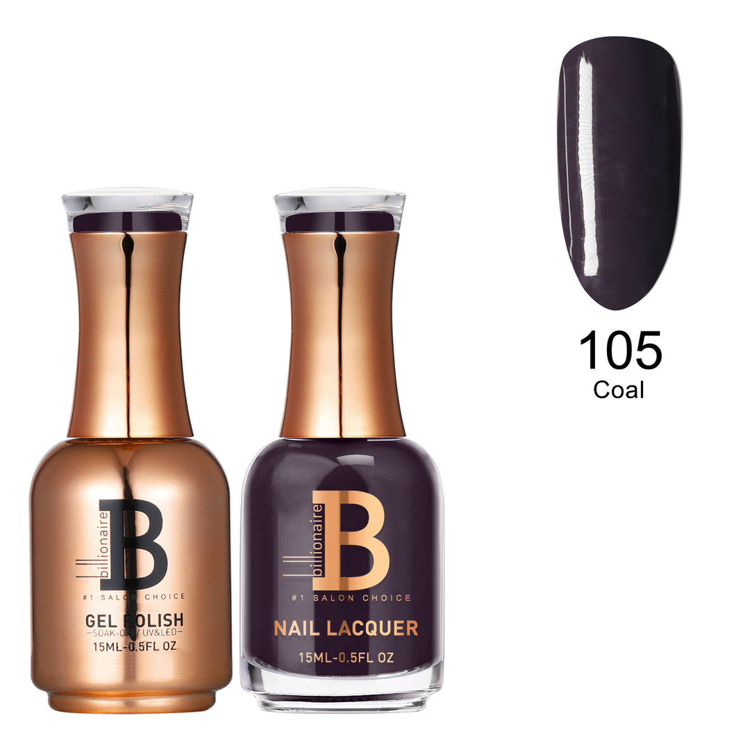 Billionaire Gel & Lacquer Duo - 105 Coal (15ml)