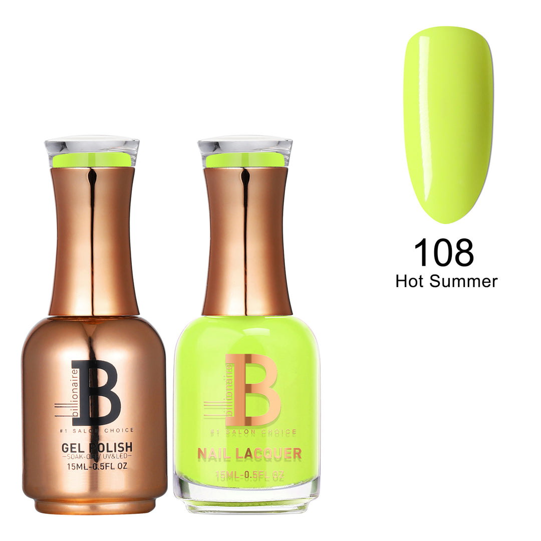 Billionaire Gel & Lacquer Duo - 108 Hot Summer (15ml)