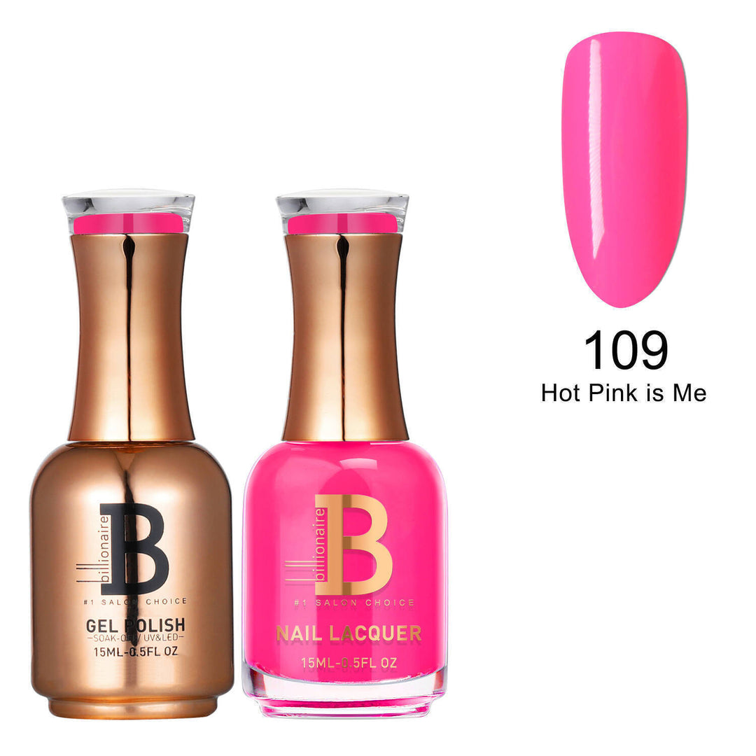 Billionaire Gel & Lacquer Duo - 109 Hot Pink Is Me (15ml)