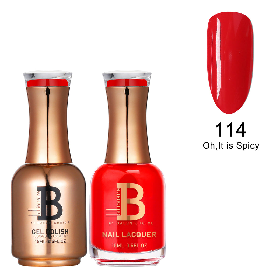 Billionaire Gel & Lacquer Duo - 114 Oh, It Is Spicy (15ml)