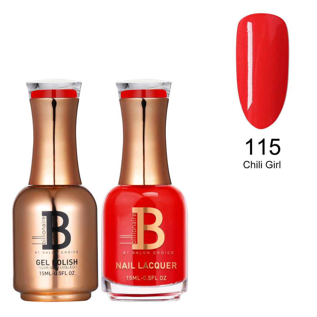 Billionaire Gel & Lacquer Duo - 115 Chili Girl (15ml)