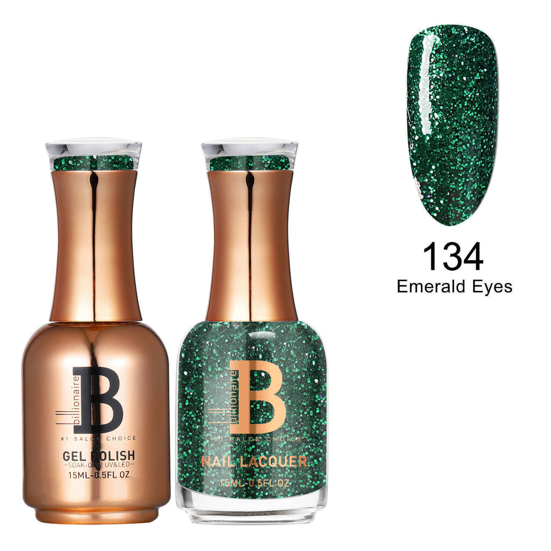 Billionaire Gel & Lacquer Duo -  134 Emerald Eyes (15ml)