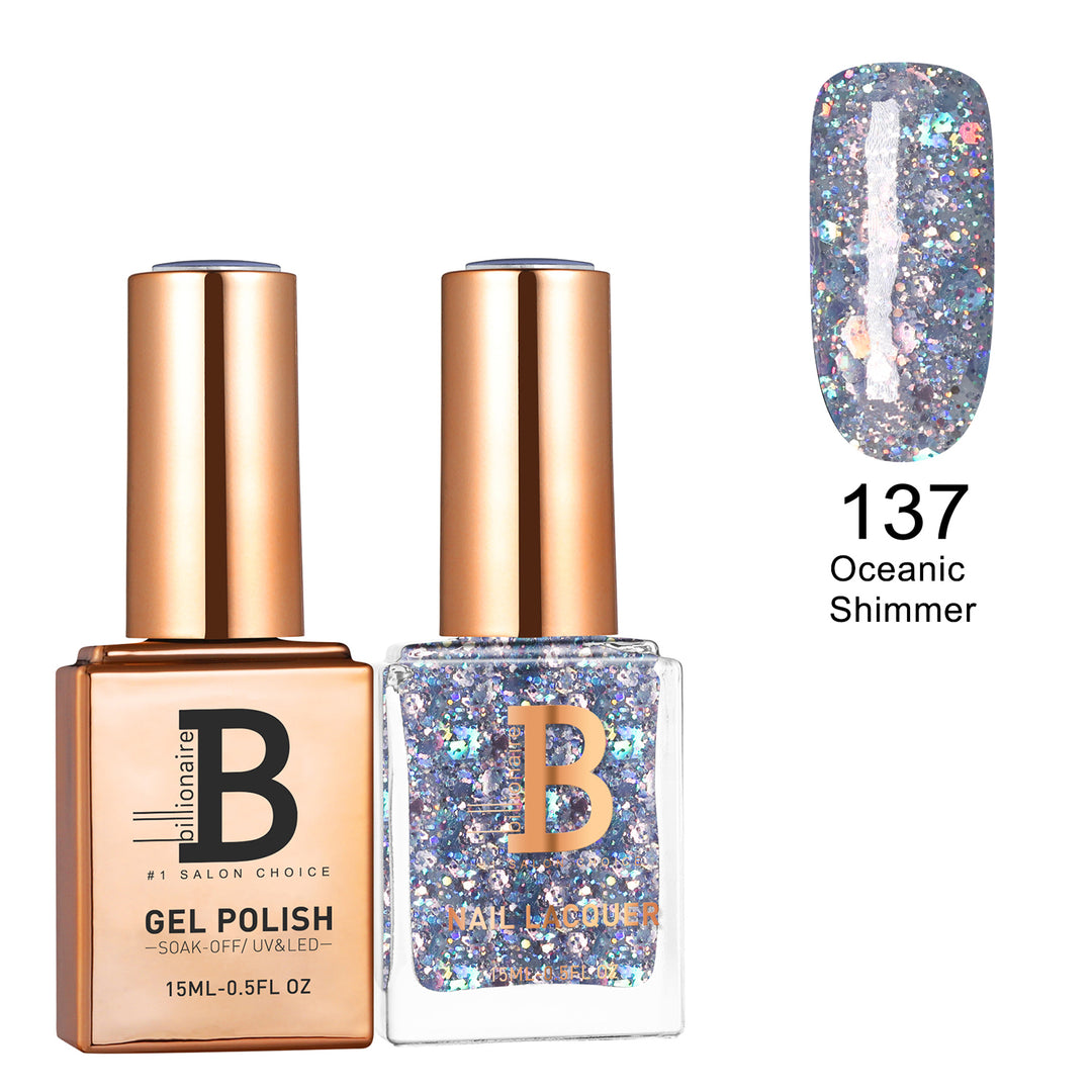 Billionaire Gel & Lacquer Duo -  137 Purple Showers (15ml)