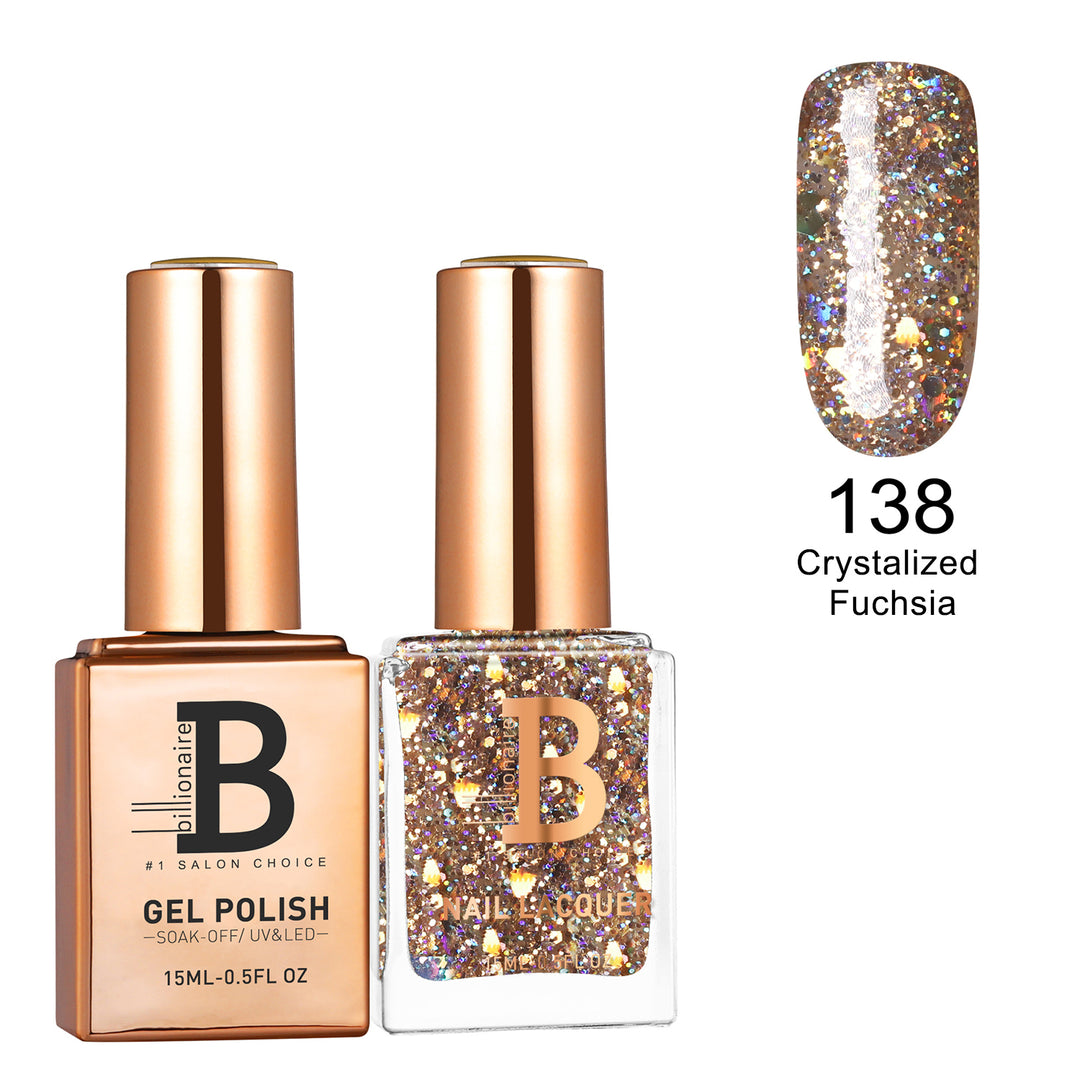 Billionaire Gel & Lacquer Duo -  138 Crystalized Fuchsia (15ml)