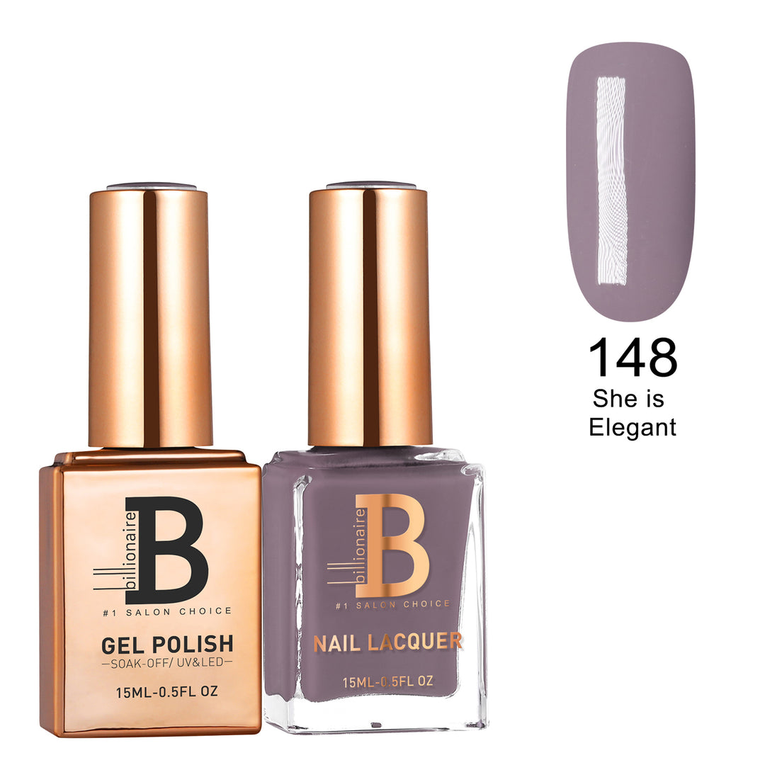 Billionaire Gel & Lacquer Duo -  148 She Is Elegant (15ml)