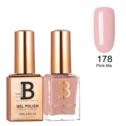 Billionaire Gel & Lacquer Duo - 178 Pink-Me (15ml)
