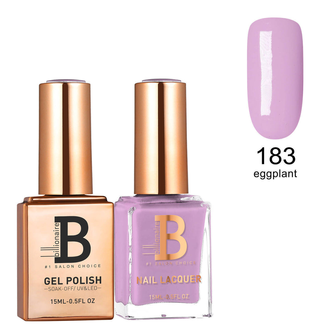 Billionaire Gel & Lacquer Duo - 183 Eggplant (15ml)