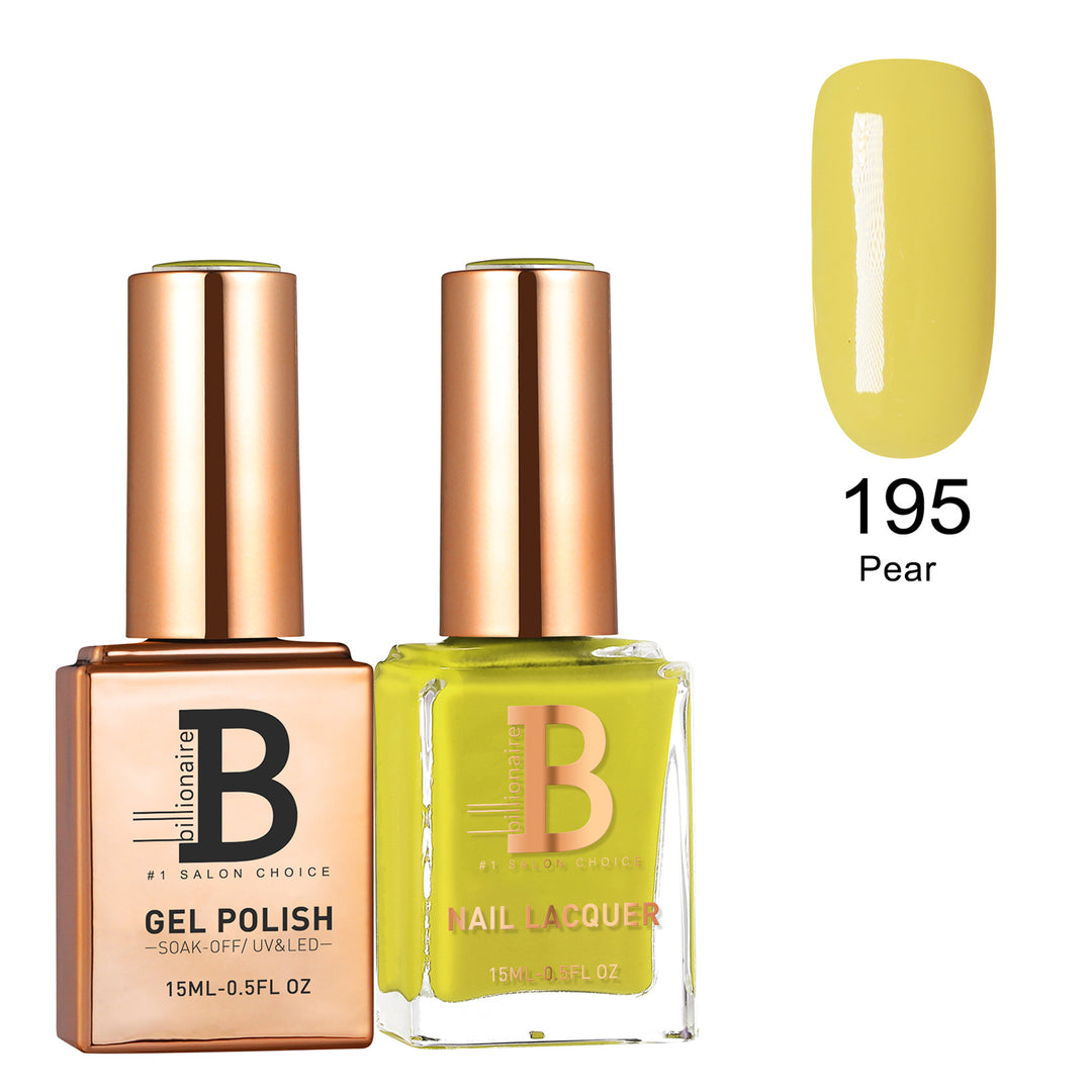 Billionaire Gel & Lacquer Duo - 195 Pear (15ml)