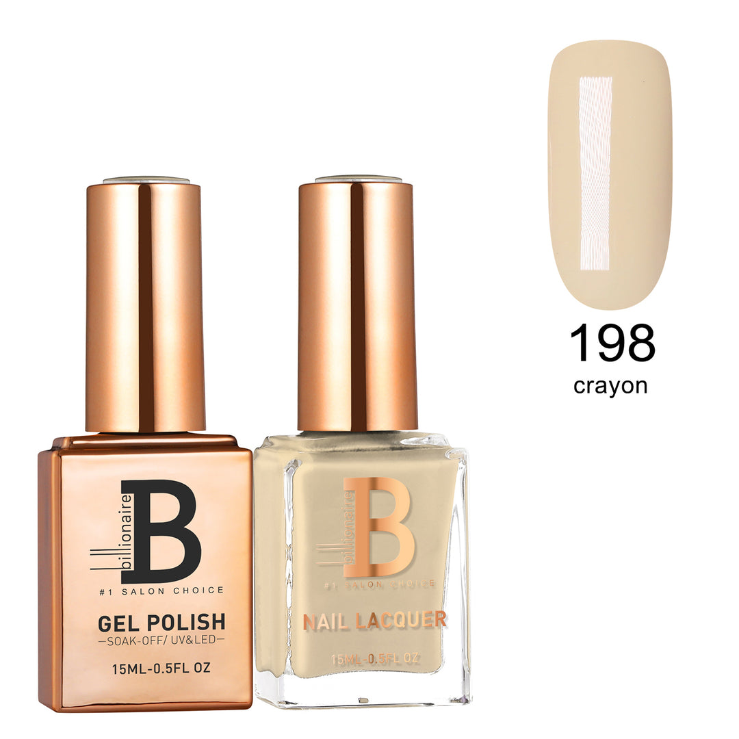 Billionaire Gel & Lacquer Duo - 198 Crayon  (15ml)