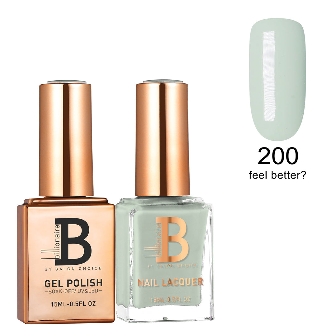 Billionaire Gel & Lacquer Duo - 200 Feel Better?  (15ml)