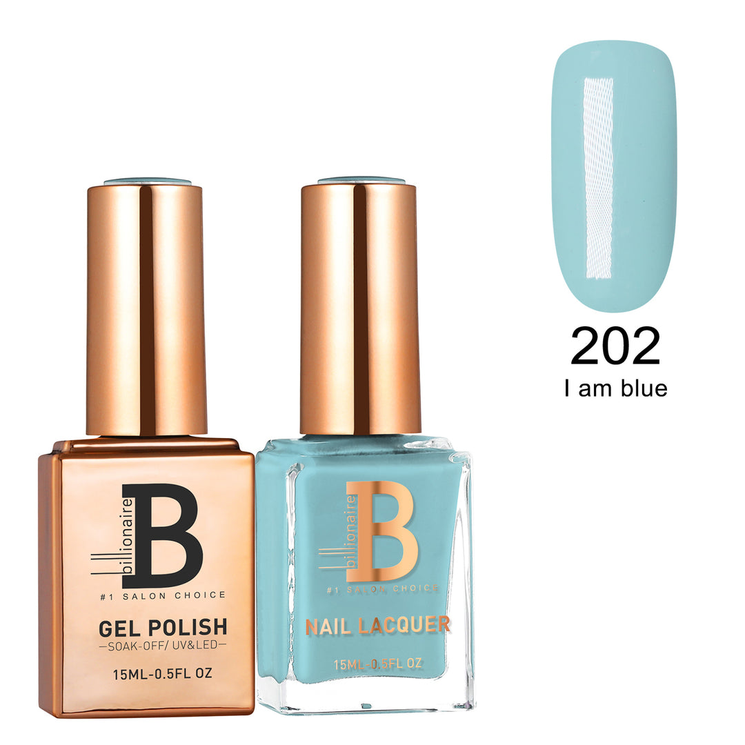 Billionaire Gel & Lacquer Duo - 202 I am Blue   (15ml)