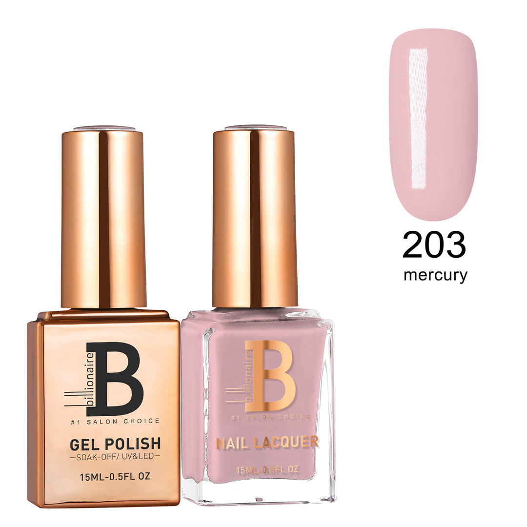 Billionaire Gel & Lacquer Duo - 203 Mercury  (15ml)